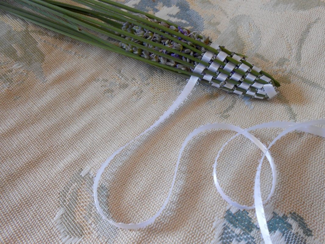 Lavender Wands, Ribbon Weaving